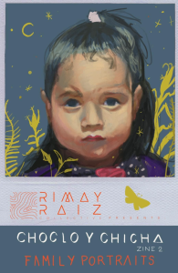 Portrait of a child with night sky and plants in the background