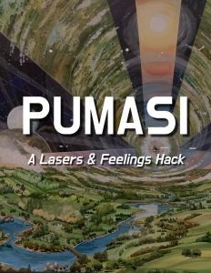 The cover uses a retrofuturistic artist's rendering of a space colony from NASA's Ames Research Center.